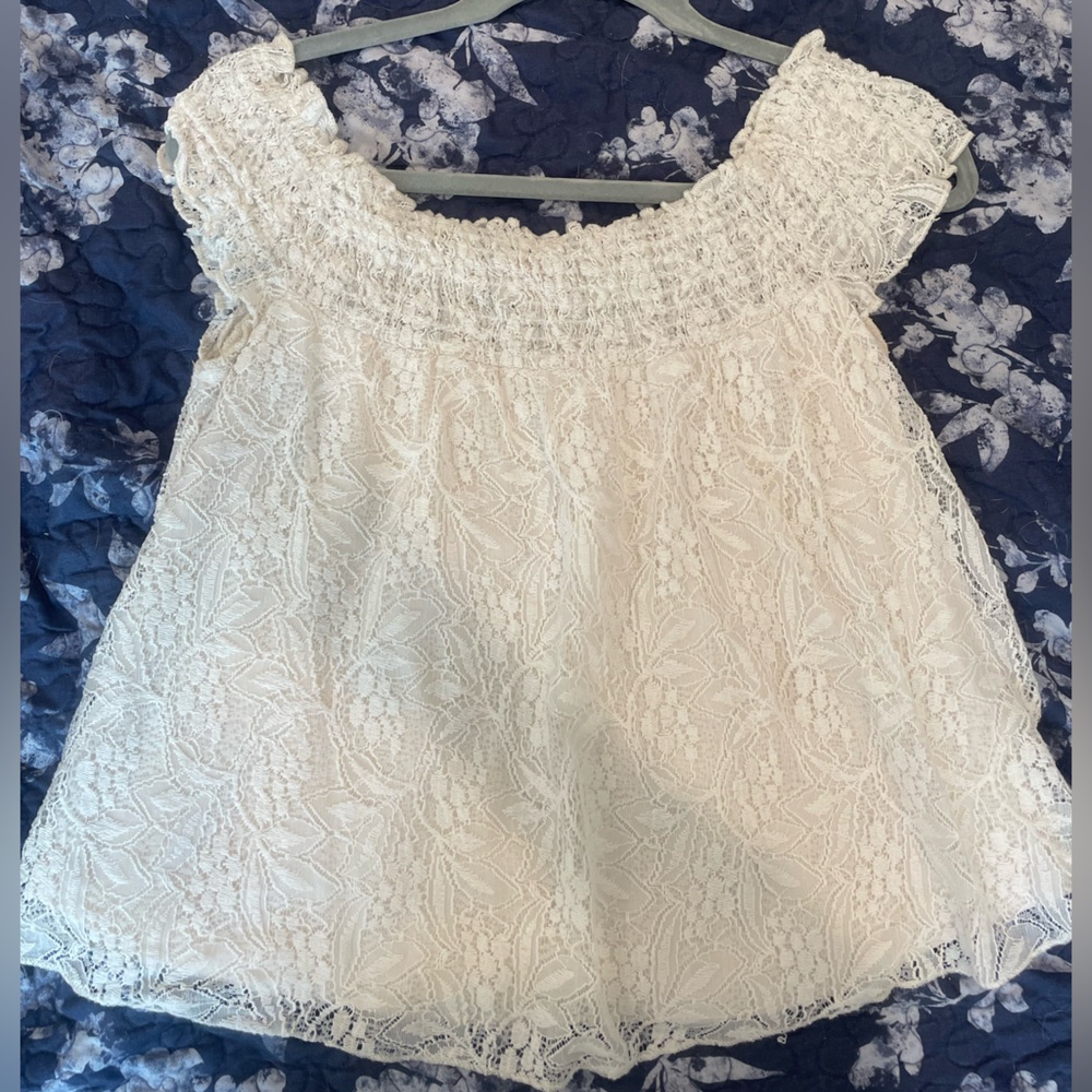 Mossimo Supply Co Cream Off The Shoulder Top